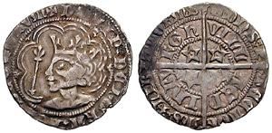 A Scottish Groats obverse and reverse designs