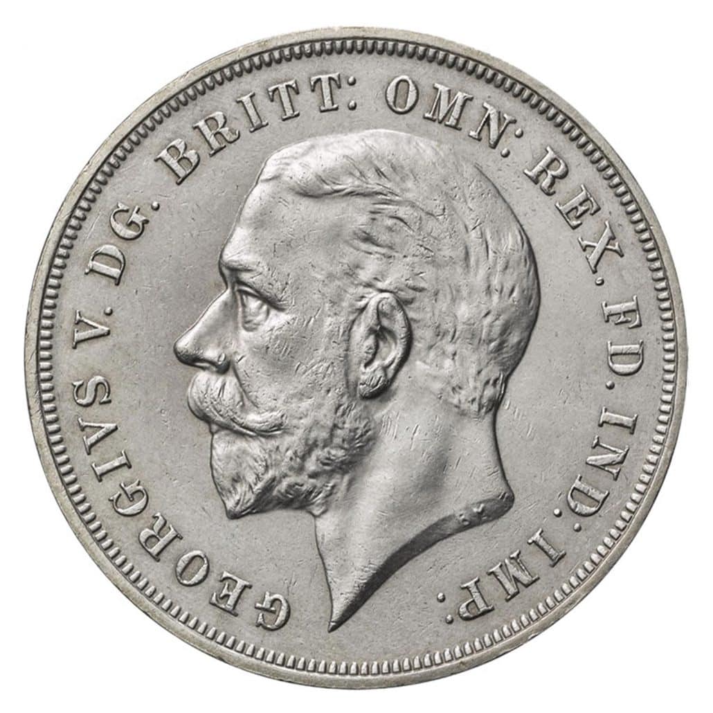 1935 Jubilee crown obverse design