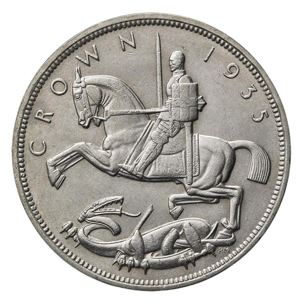 1935 Jubilee Crown Reverse Design