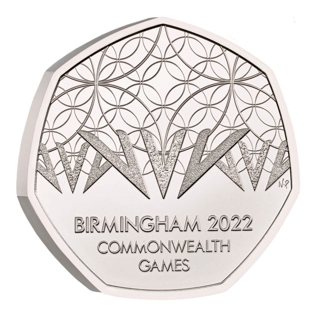 2022 Commonwealth Games 50p Coin Reverse Design