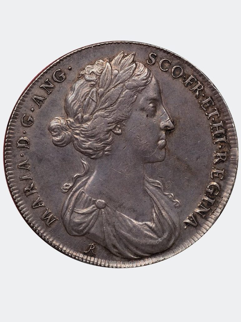 1685 Mary of Modena Coronation Medal reverse