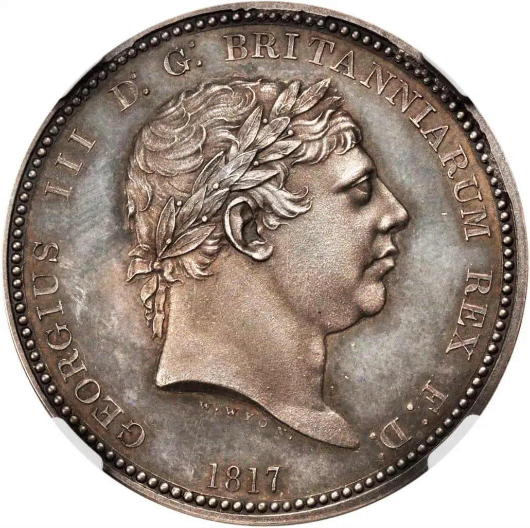 1817 William Wyon Pattern Crown king George III
