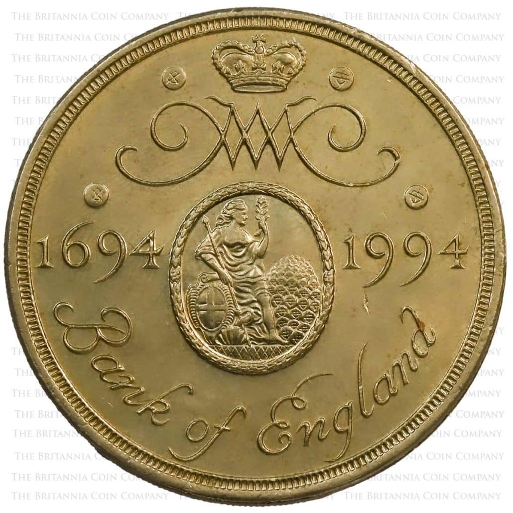 1994 UK Coin £2 Gold Proof Bank Of England Mule reverse