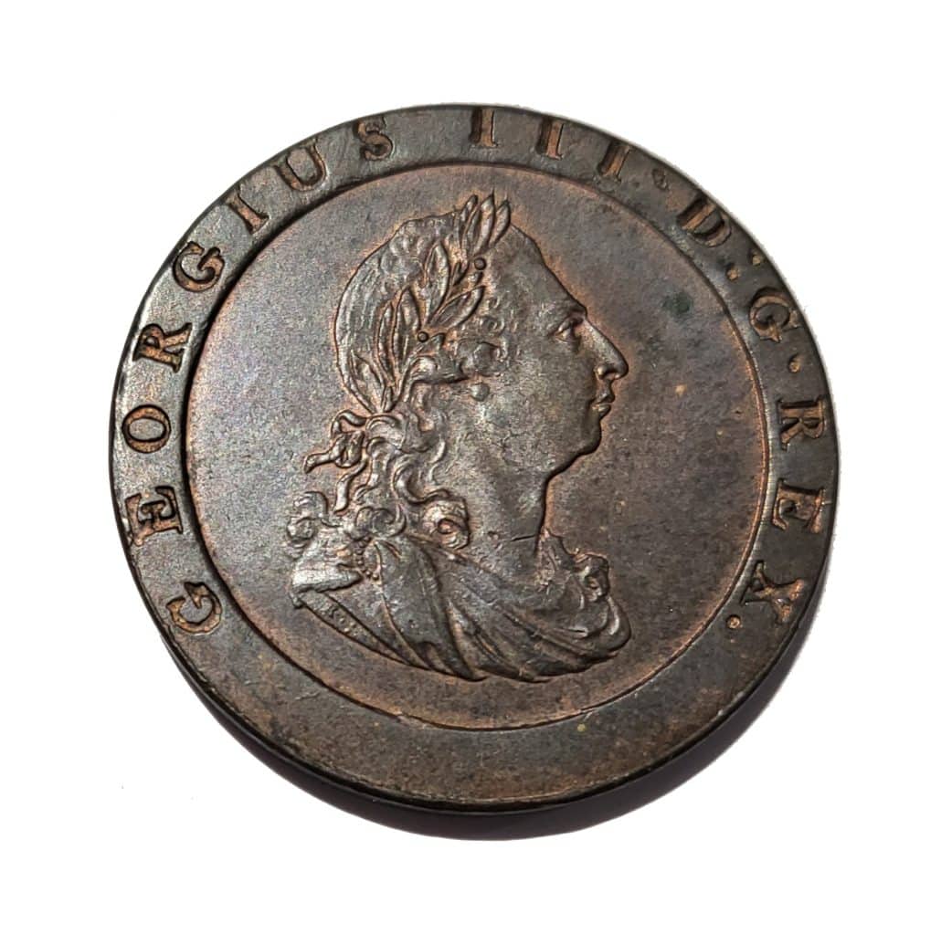 George III Cartwheel Penny 1797 obverse