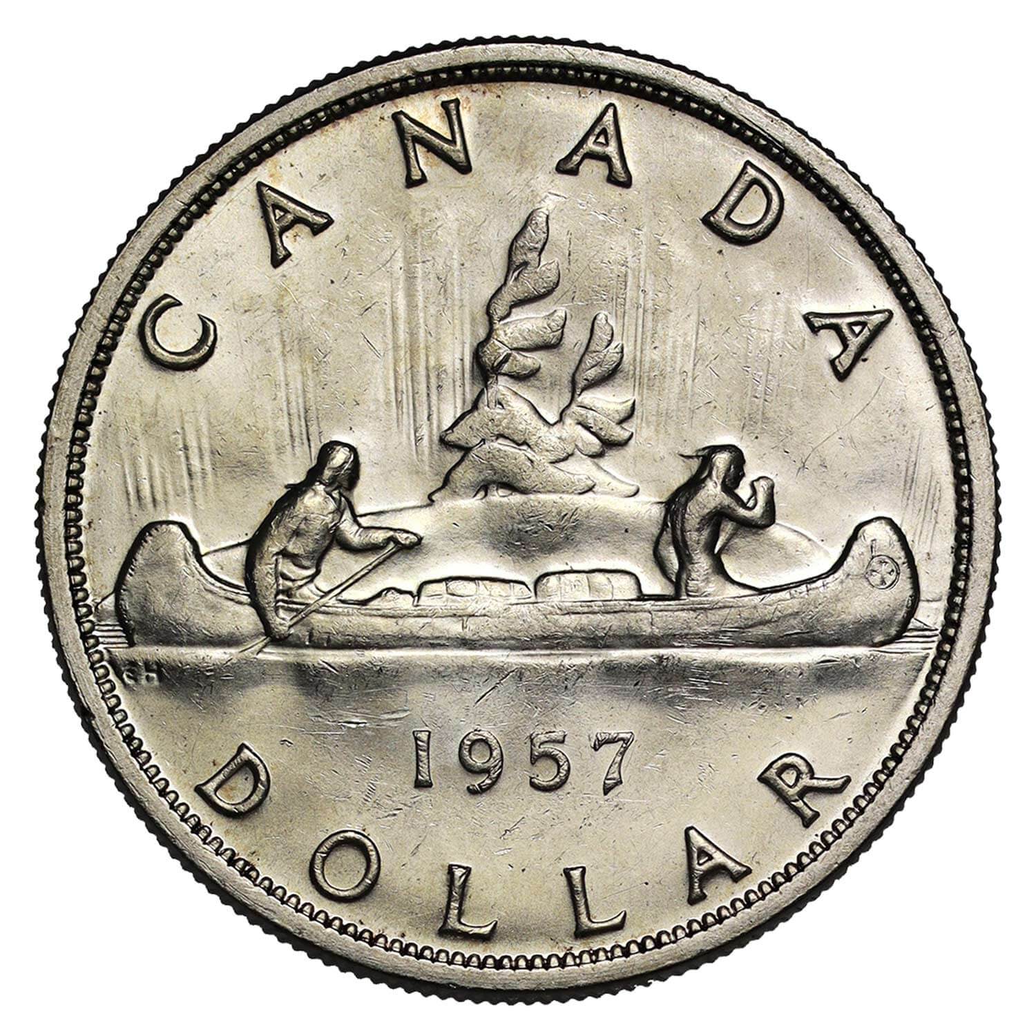 Elizabeth II Silver Dollar reverse side