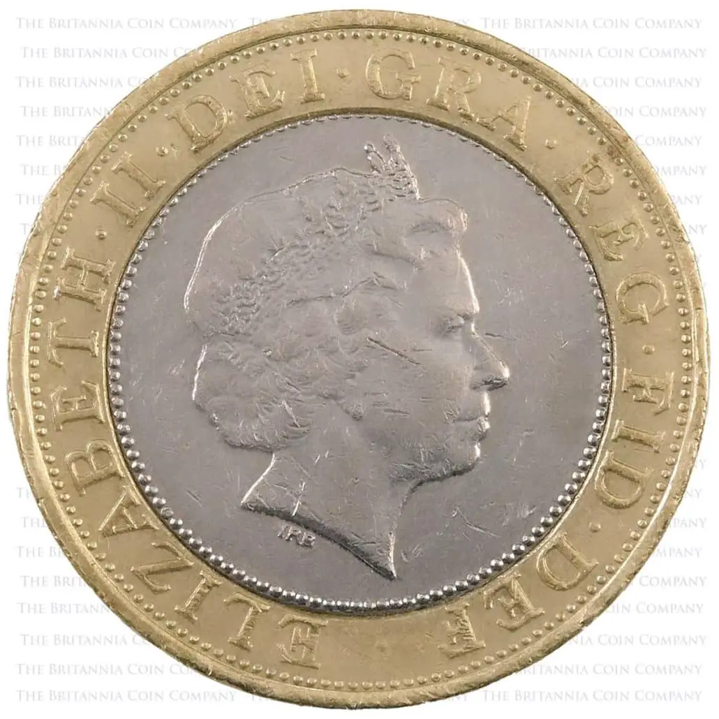 Brunel Portrait UK £2 coin obverse