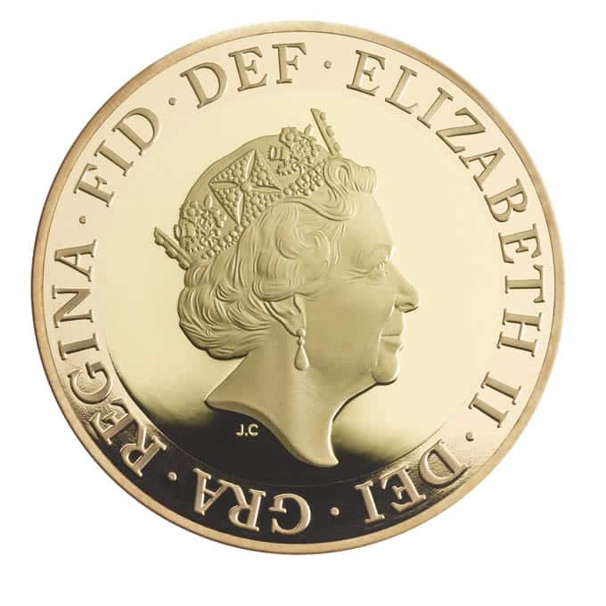 The Great Fire of London 2016 UK £2 Gold Proof obverse