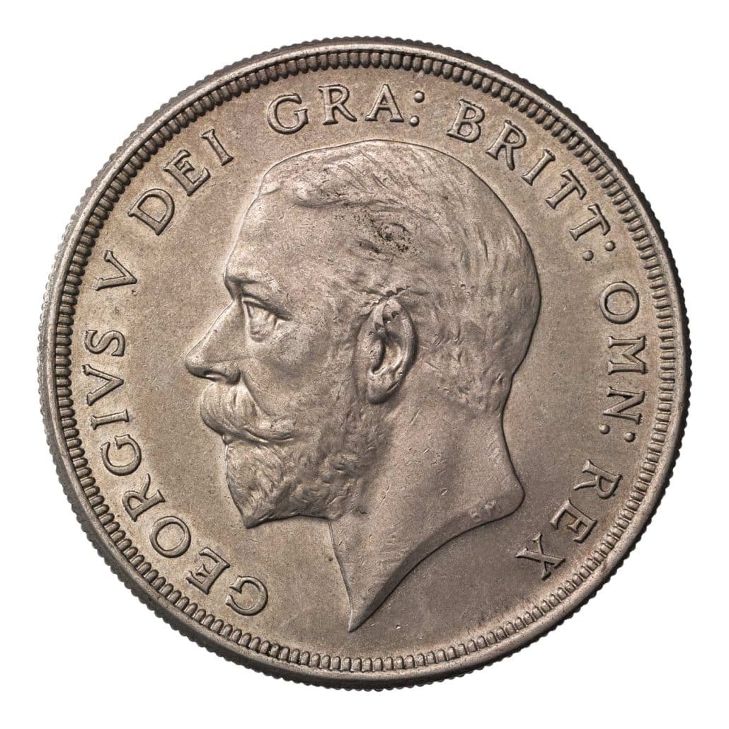1928 George V Crown Coin, ‘Wreath Crown’