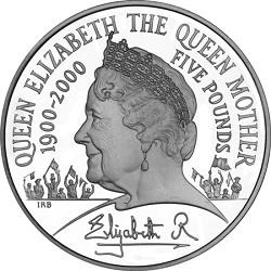 Queen Elizabeth II £5: Queen Mother Centenary