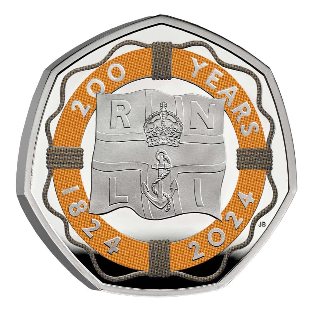 200 Years of the RNLI 2024 UK 50p Silver Proof Colour Coin