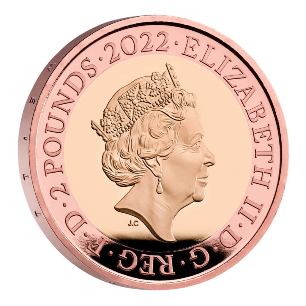 Celebrating the Life and Legacy of Dame Vera Lynn 2022 UK £2 Gold Proof Coin obvserse