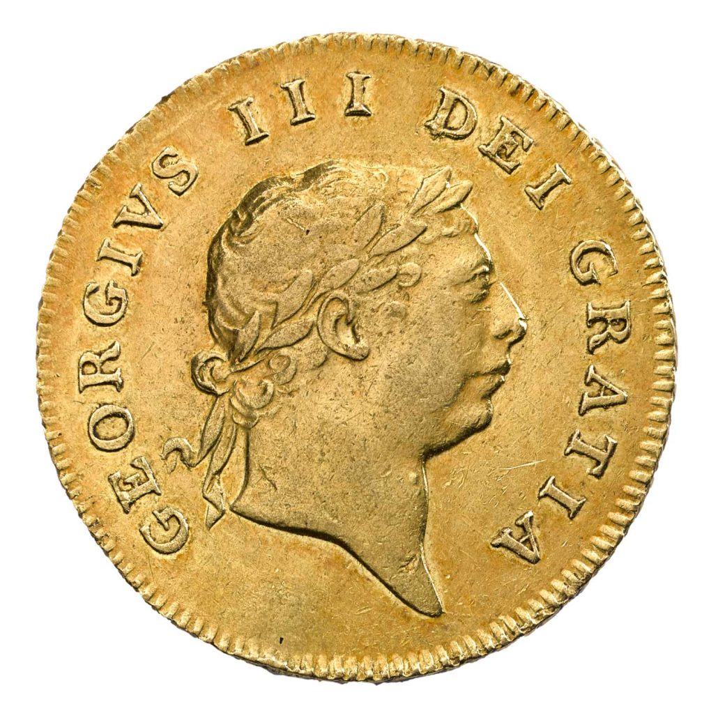 1804 -1808 George III Half Guinea Military Type obverse
