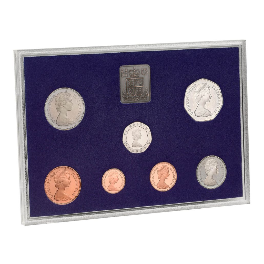 1982 UK Annual Proof Coin Set obverse