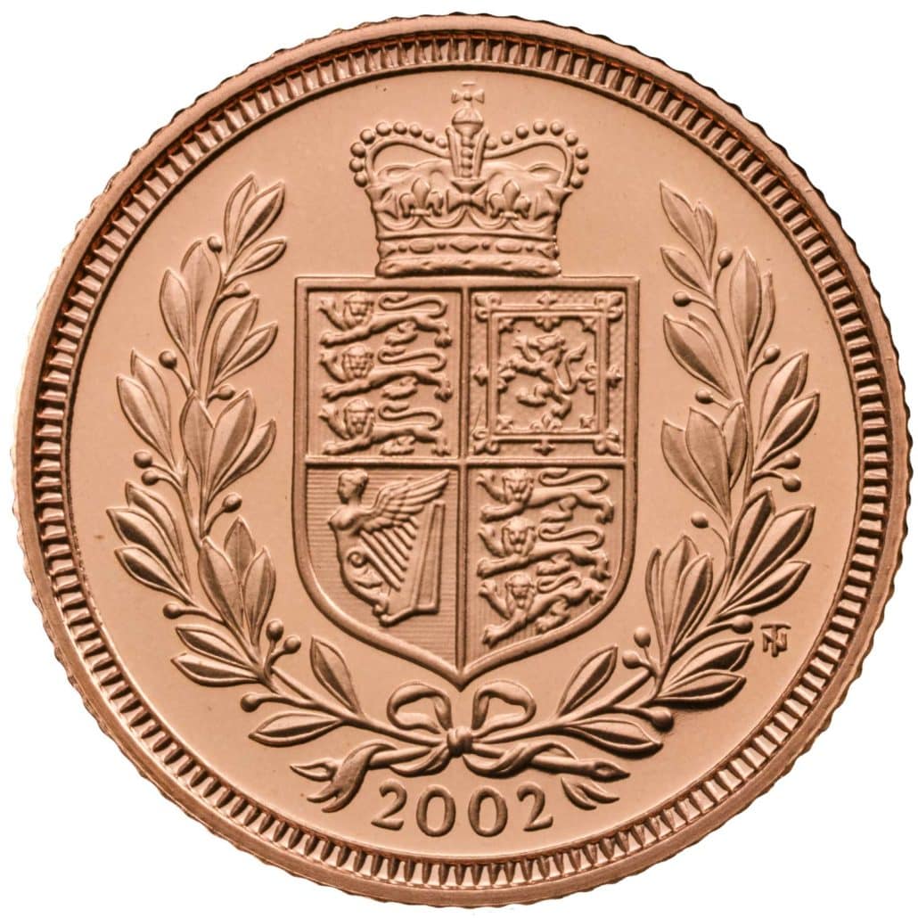 Elizabeth II 2002 Half-Sovereign reverse 