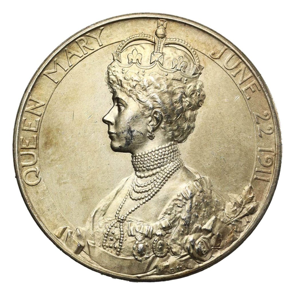 1911 George V Silver Coronation Medal reverse