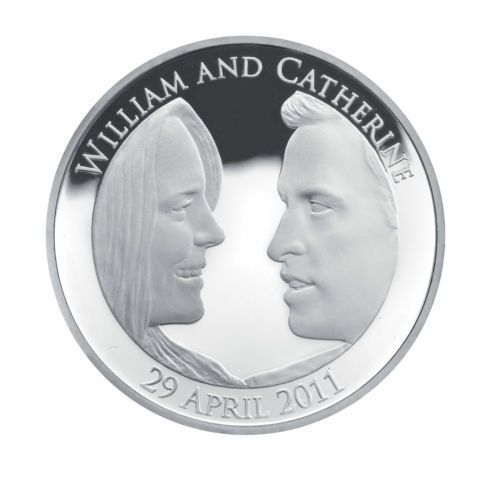 2011 Royal Wedding William and Kate £5 Silver Proof reverse