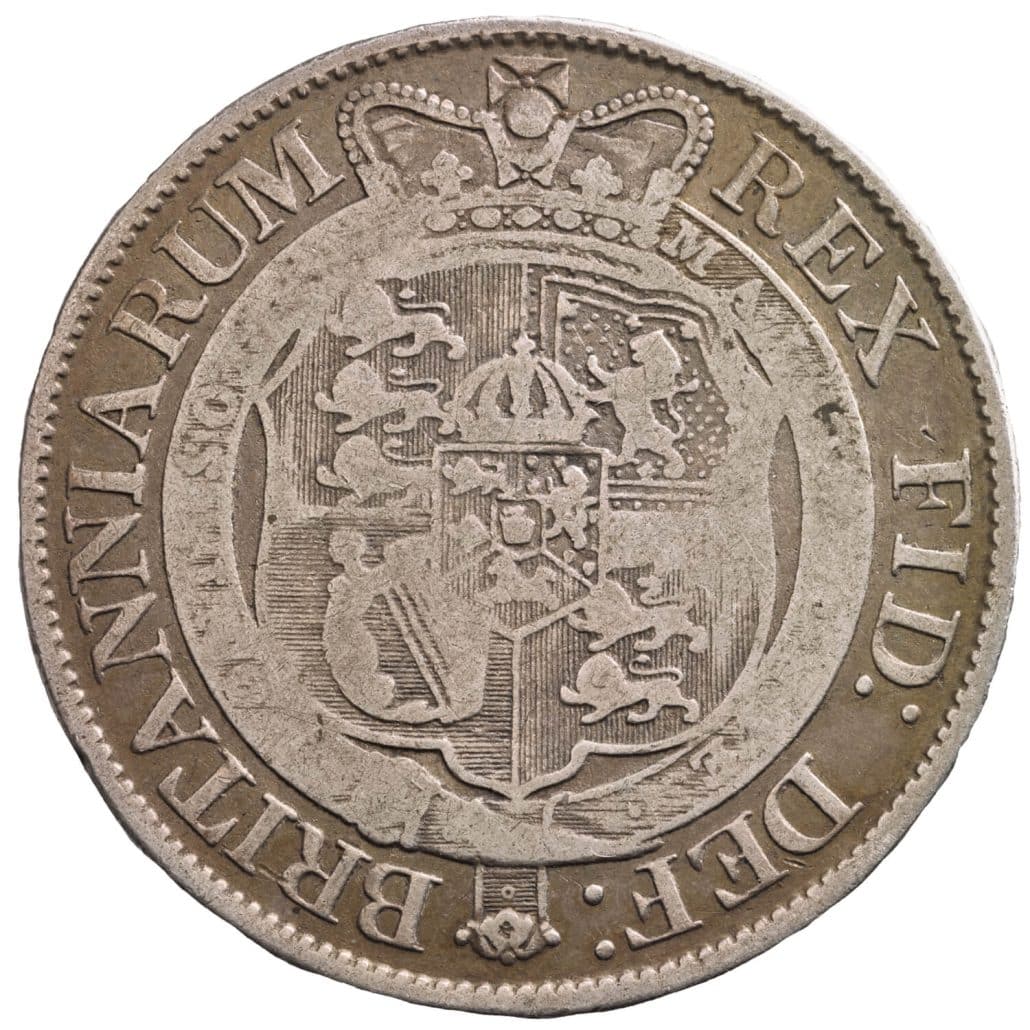 George III Half-crown Type II reverse